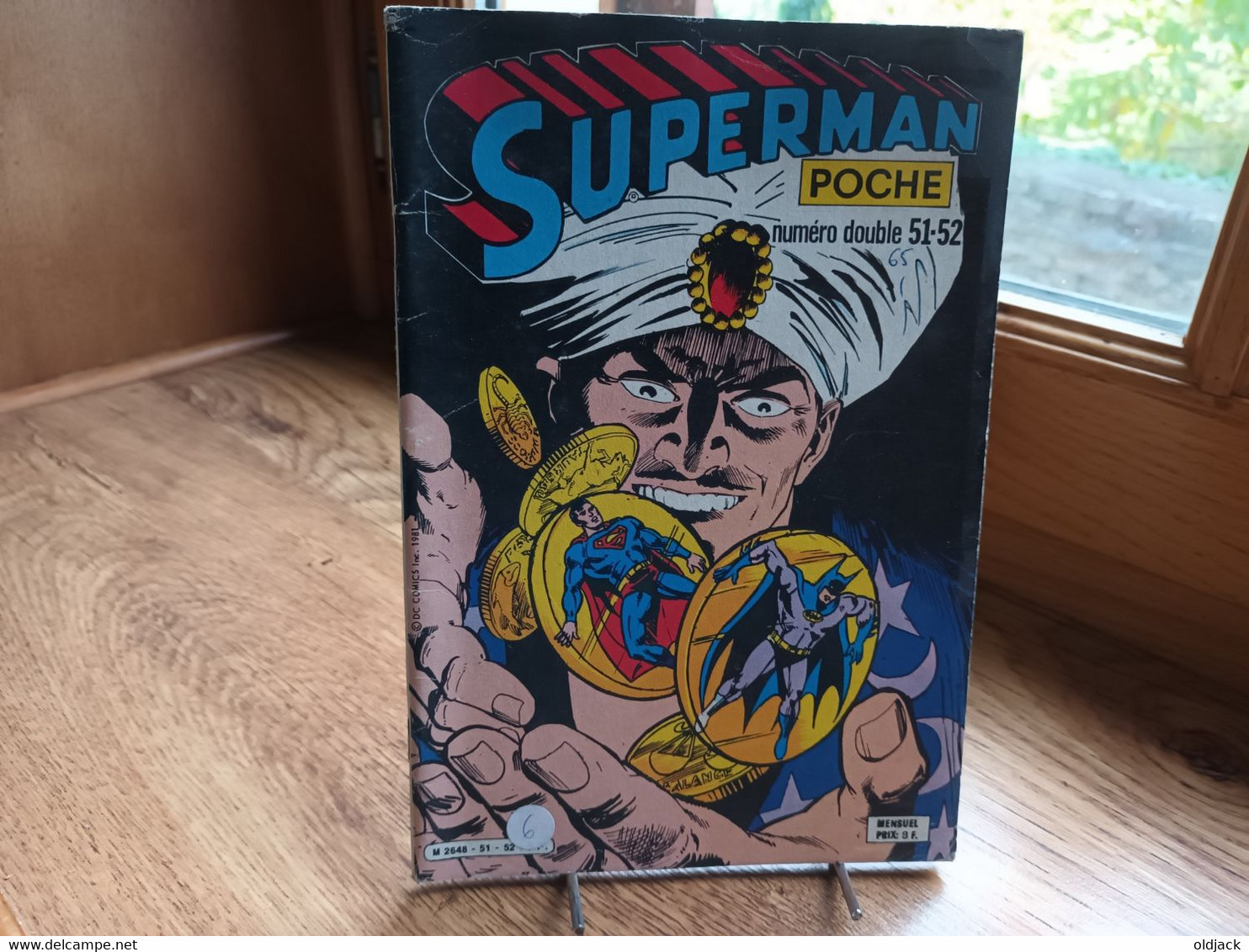 Superman Poche  Double N°51/52 (avec Batman)  "  12 Monnaies Du Pouvoir "  1981  Sagedition.(R11) - Superman