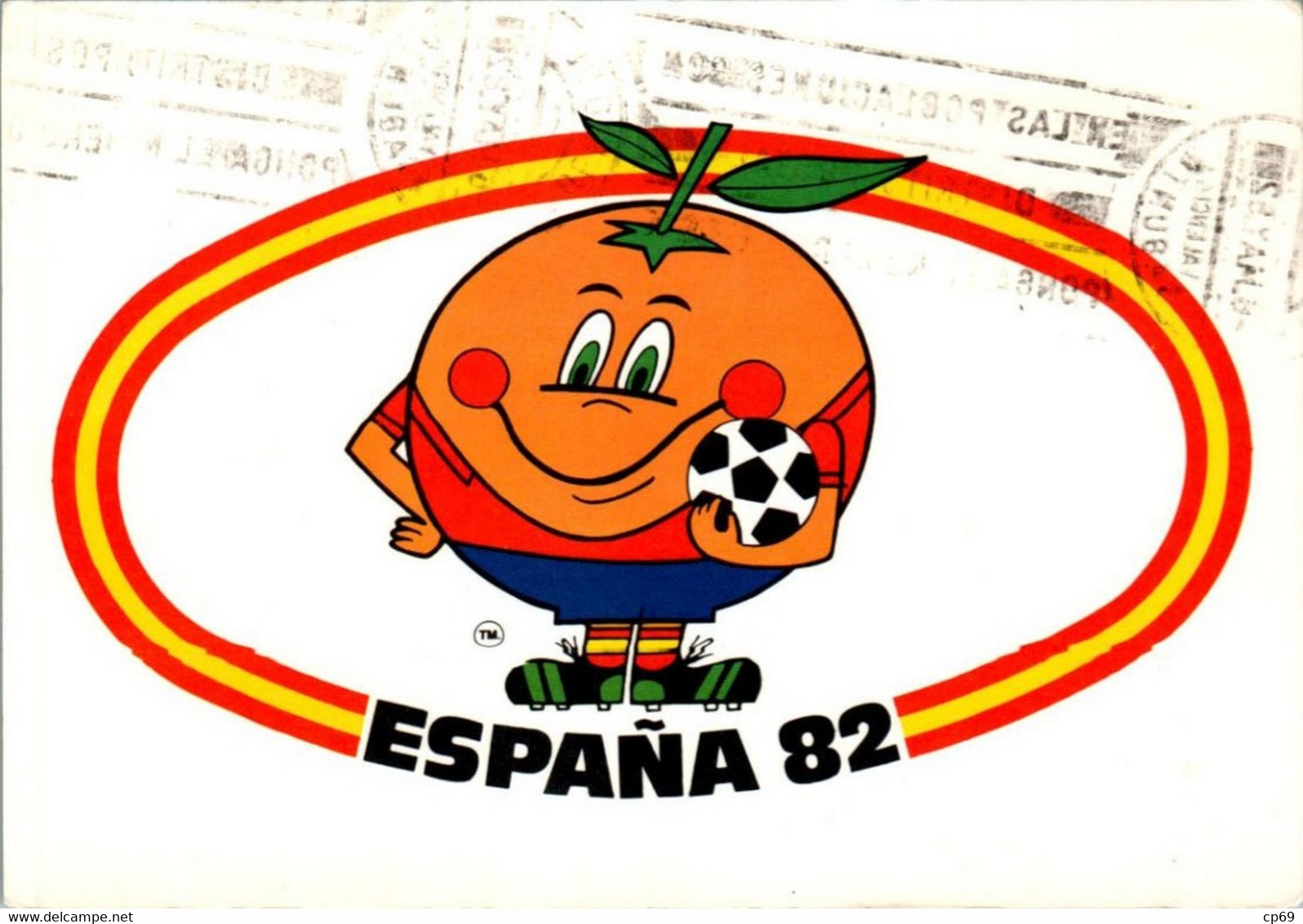 Cp Coupe Du Monde Football 1982 Espagne Espana Le Footichiste Naranjito N°6 Sport Ballon Rond Foot Cp Moderne Voyagée - Fútbol