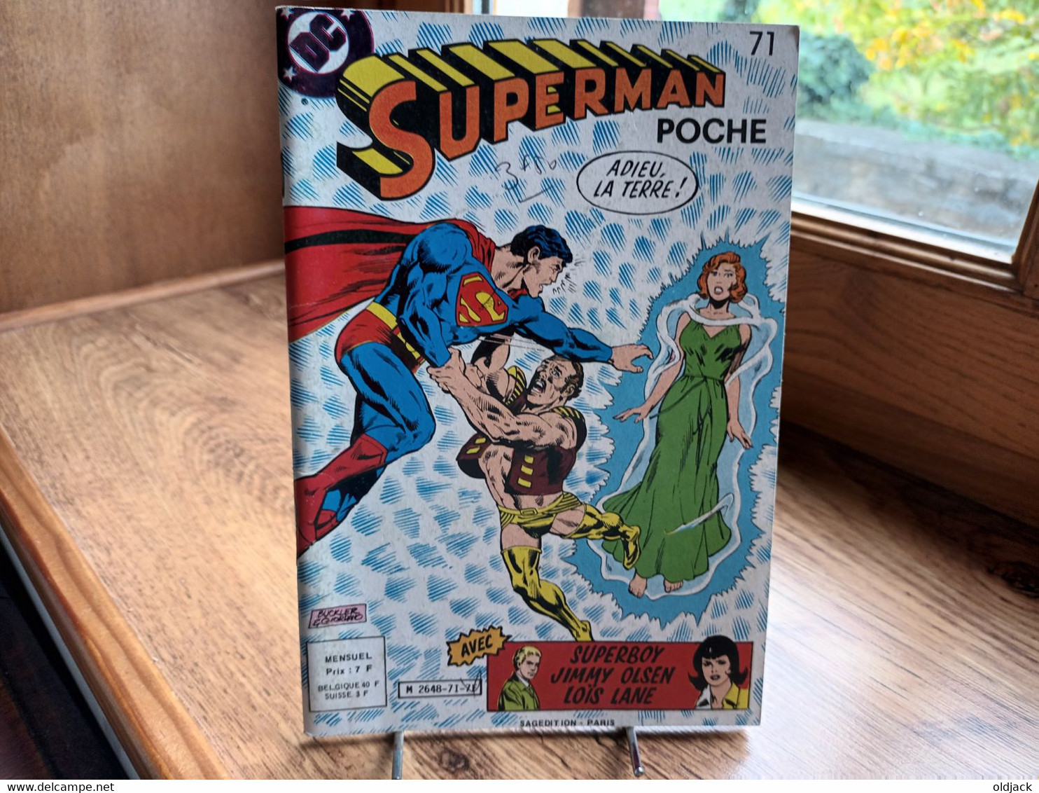 Superman Poche  N°71  (avec Superboy..)   "  Adieu, La Terre ! "  1983  Sagedition.(R11)(1) - Superman
