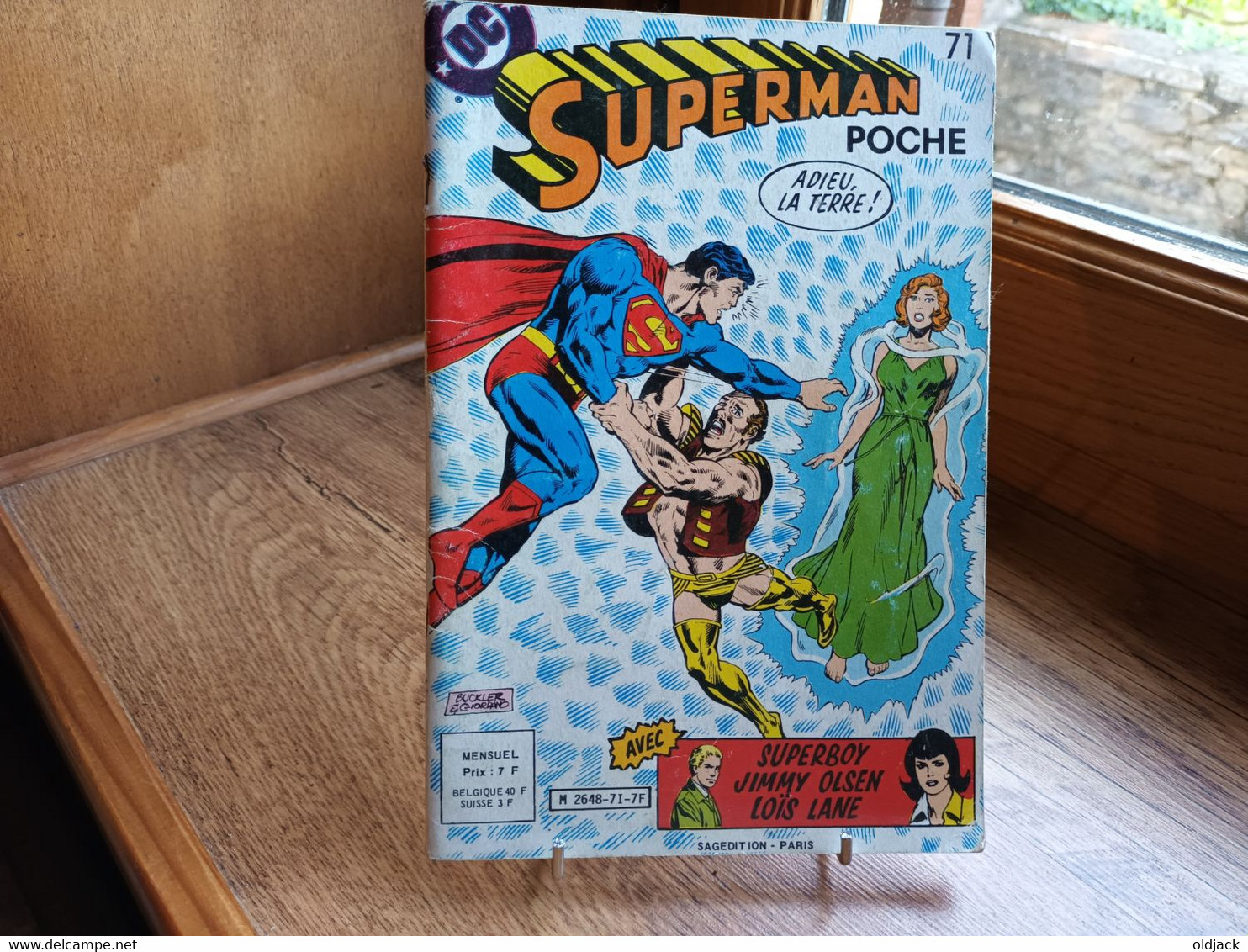 Superman Poche  N°71  (avec Superboy..)   "  Adieu, La Terre ! "  1983  Sagedition.(R11)(3) - Superman