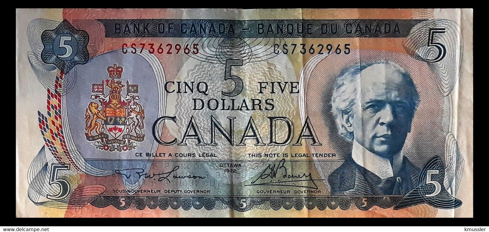 # # # Banknote Kanada (Canada) 5 Dollars 1972 # # # - Canada