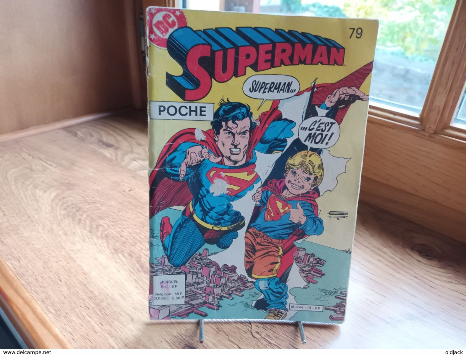 Superman Poche    N°79   "  L'enfant Qui Jouait à Superman  "  1984  Sagedition.(R11) - Superman