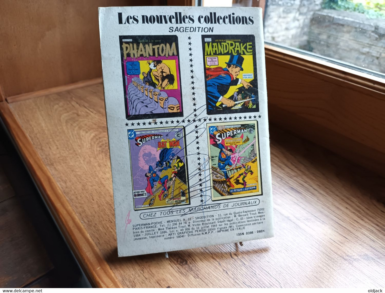 Superman Poche   N°83   "  Le Mangeur De Héros  "  1984  Sagedition.(R11) - Superman