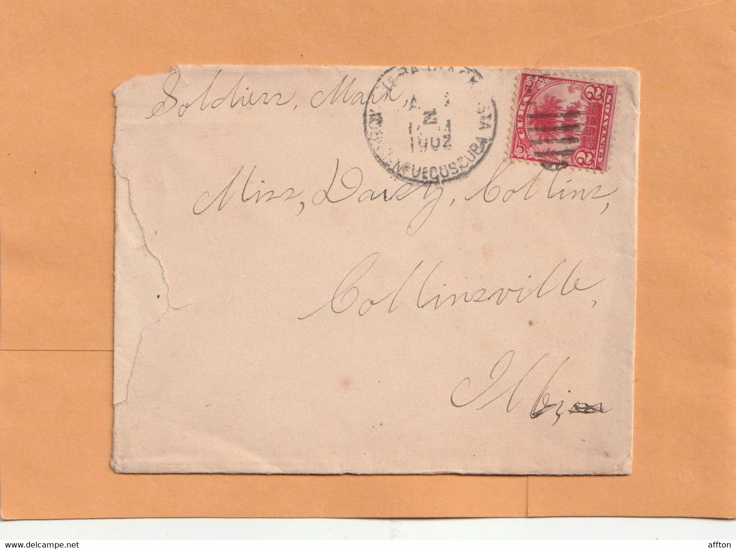 Cienfuegos Cuba 1902 Cover Mailed - Covers & Documents