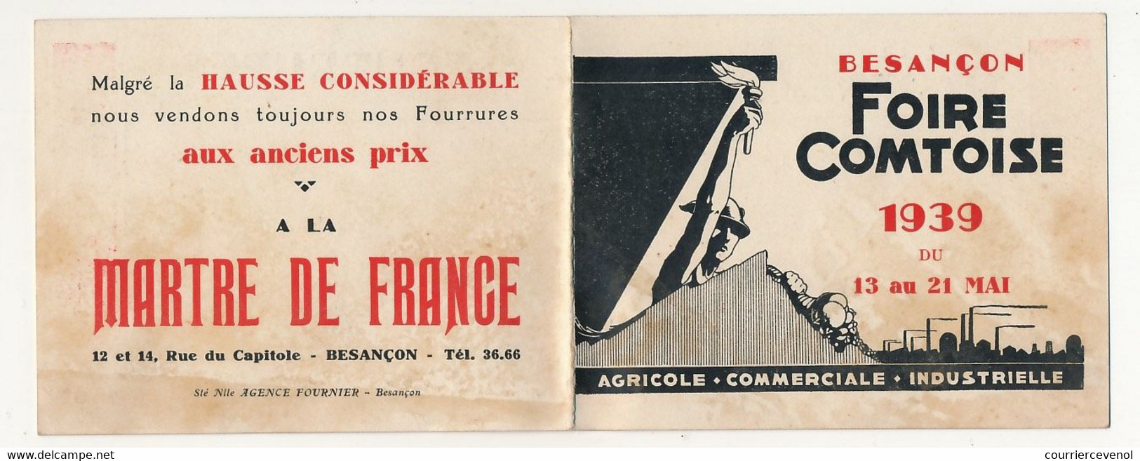 FRANCE - 15eme Foire Exposition Comtoise - 1936 - Carte D'entrée Permanente (X2) + Carte Acheteur 1937 - Tickets - Vouchers