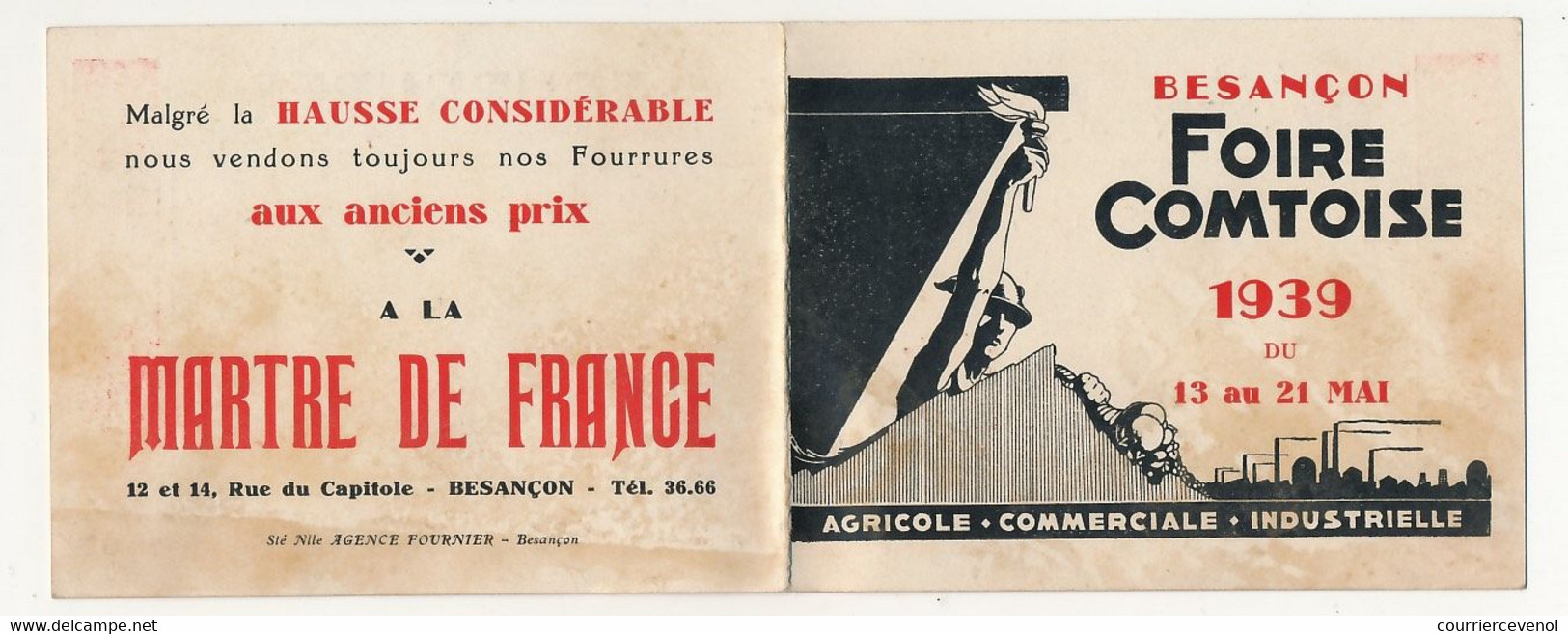 FRANCE - 15eme Foire Exposition Comtoise - 1936 - Carte D'entrée Permanente (X2) + Carte Acheteur 1937 - Toegangskaarten