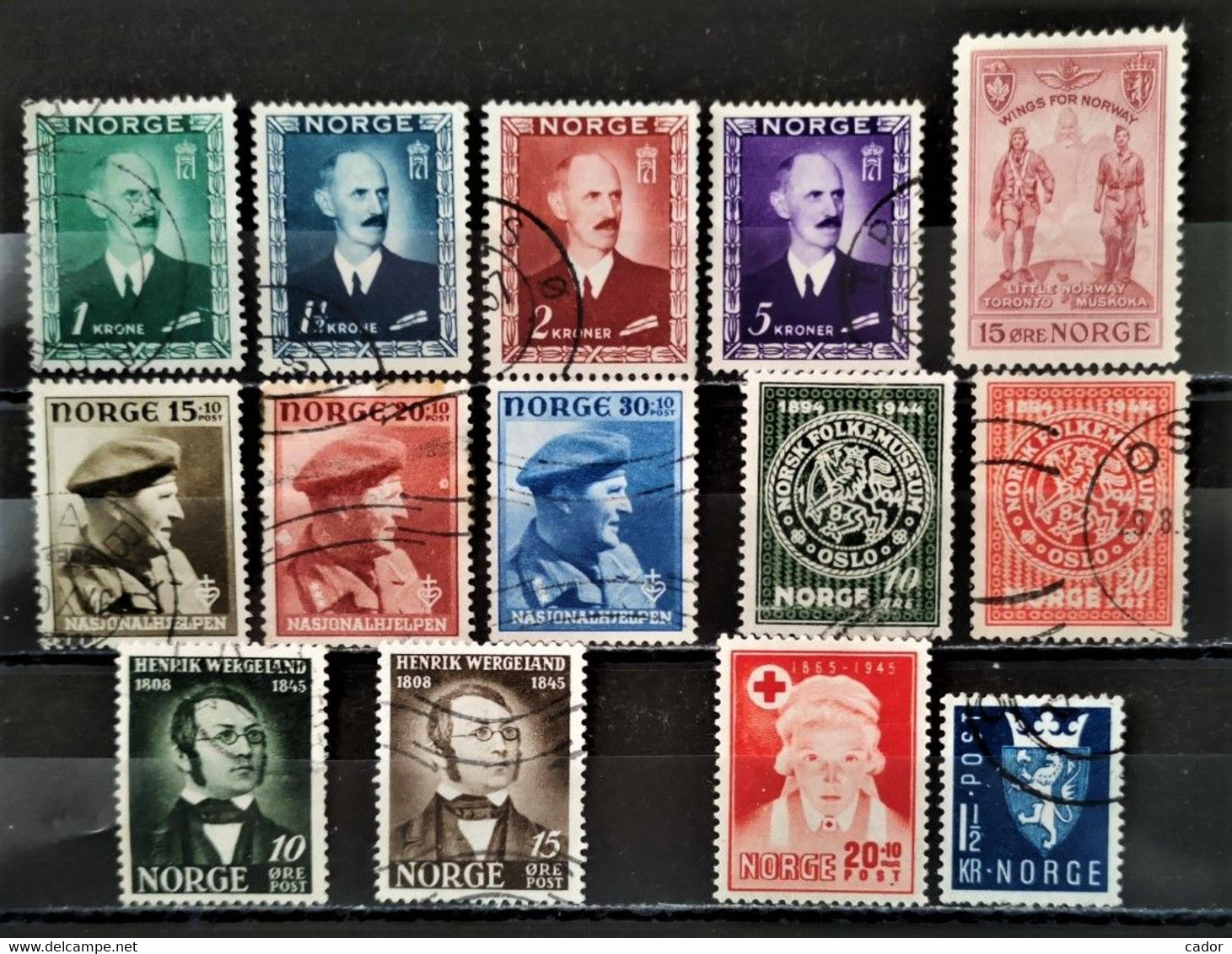 NORVEGE - 1945/1946 Lot 14 Valeurs O / * (voir Détail Et Scan) - Sonstige & Ohne Zuordnung