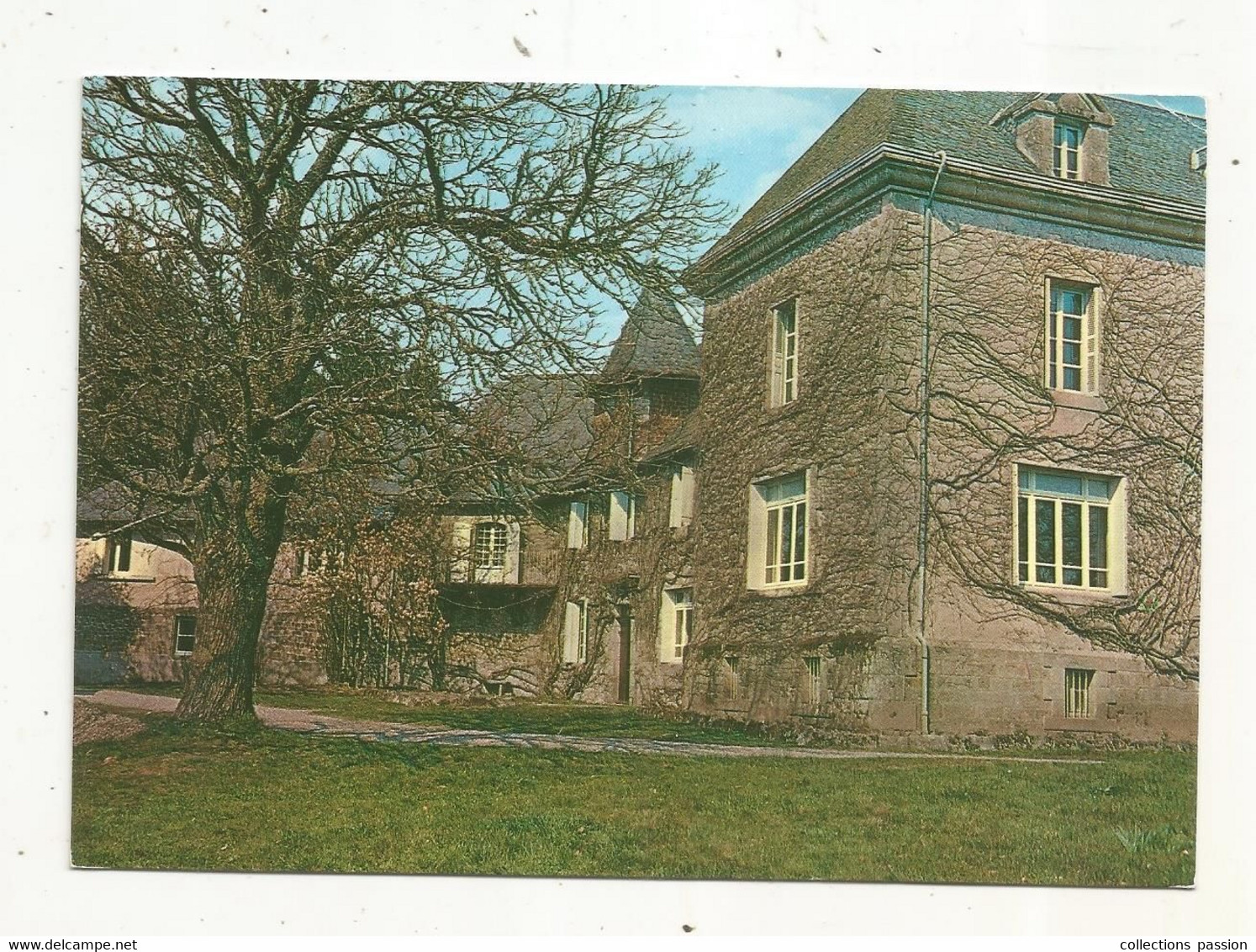 Cp, 19 , HAUTEFAGE , Le Château , Centre De Vacances De L'oeuvre Des Pupilles Se L'école Publique De La VIENNE, Voyagée - Altri & Non Classificati