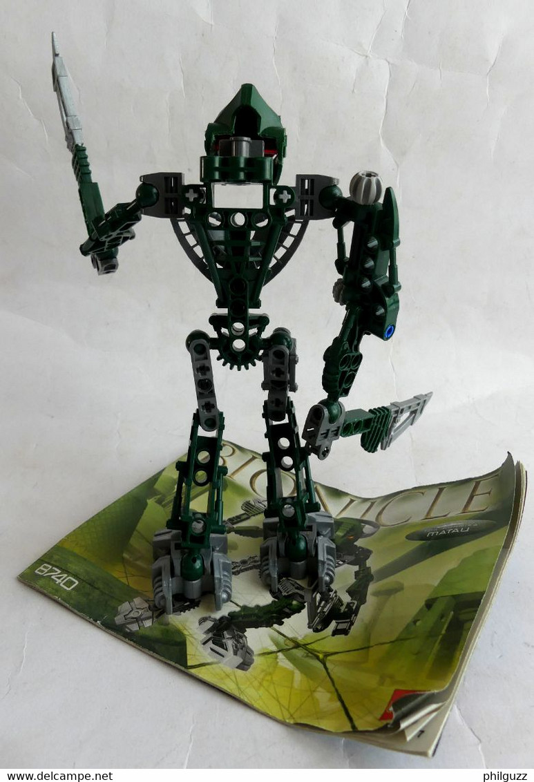 FIGURINE LEGO 8740 BIONICLE TOA HORDIKA MATAU 2005 - Figurines