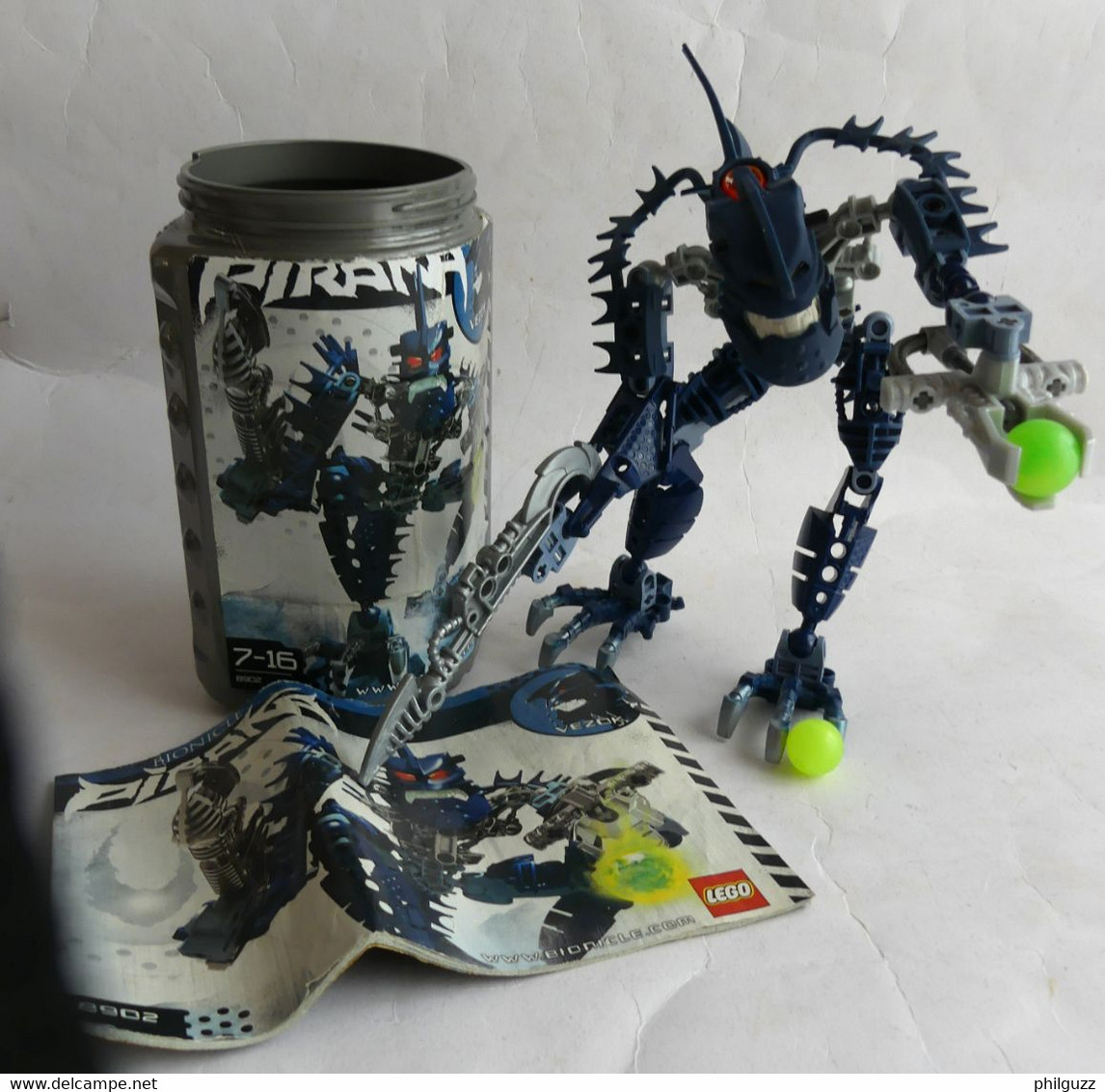 FIGURINE LEGO 8902 BIONICLE PIRAKA VEZOK THE BEAST 2006 - Figuren