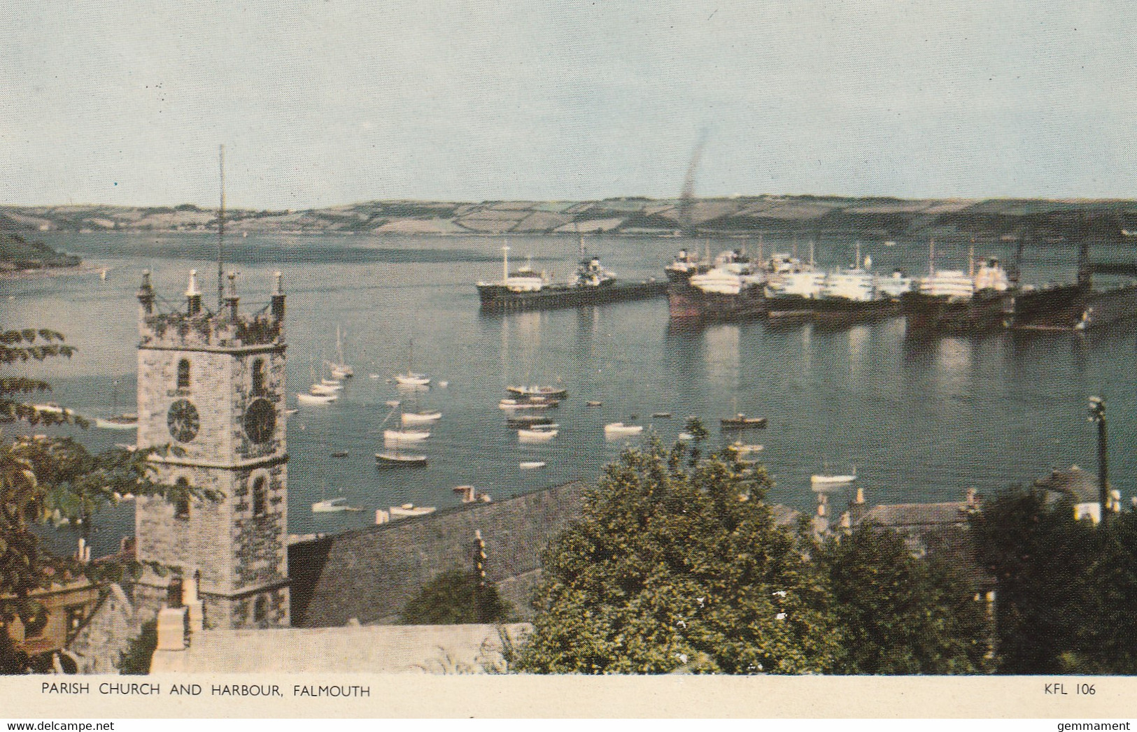 FALMOUTH - PARISH CHURCH AND HARBOUR - Falmouth