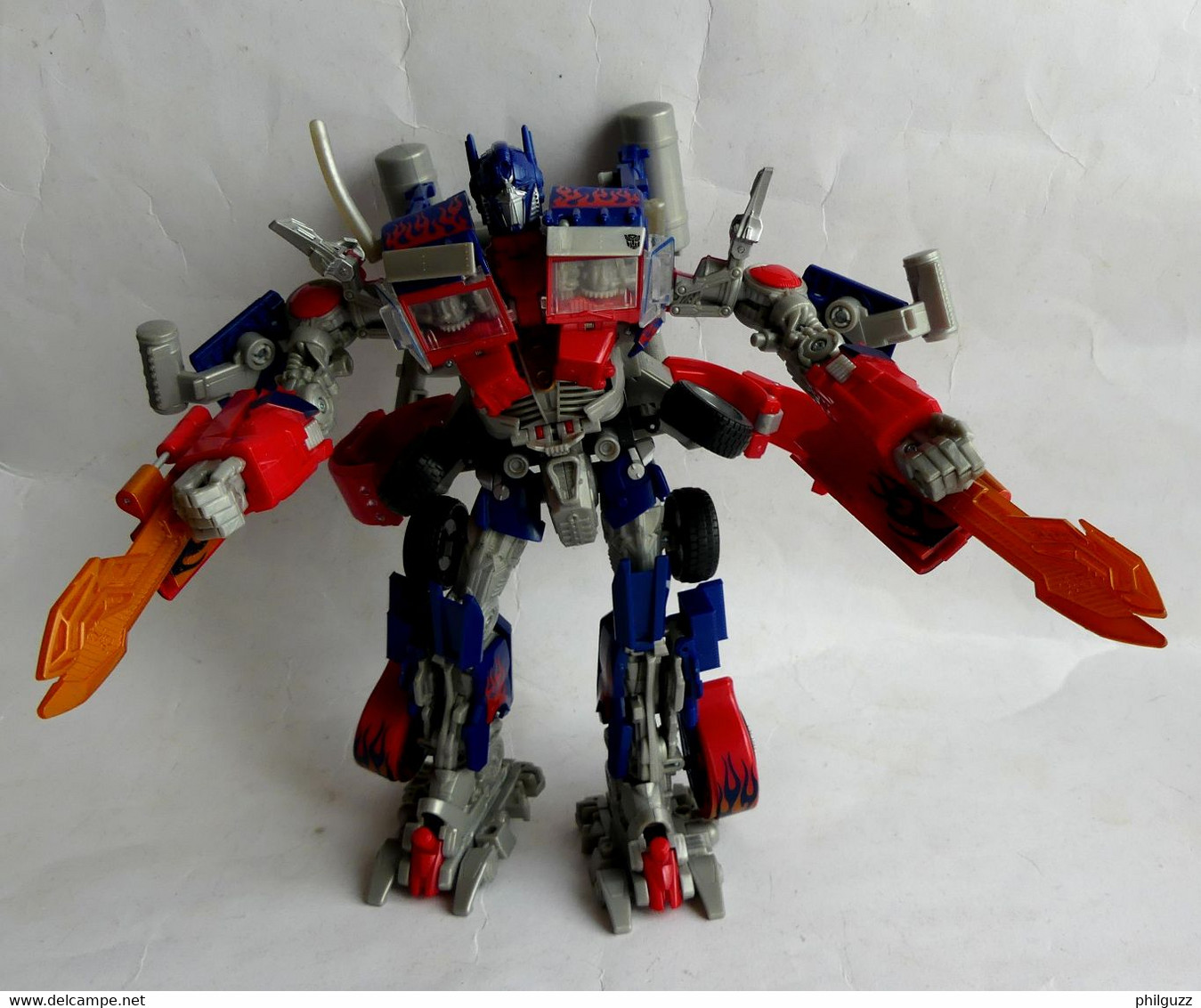 FIGURINE TRANSFORMERS OPTIMUS PRIME THE FALLEN VOYAGER CLASS MEGATRON HASBRO 2009 - Autres & Non Classés