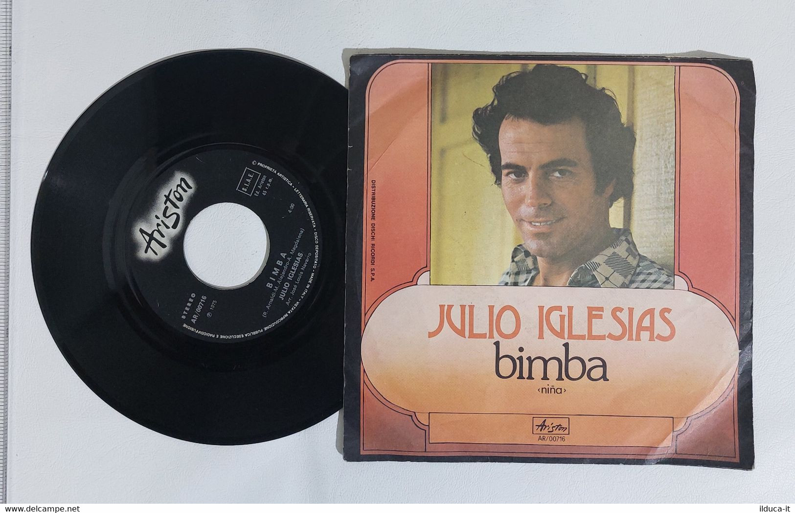 I109001 45 Giri 7" - Julio Iglesias - Passar Di Mano / Bimba - Ariston 1975 - Otros - Canción Española