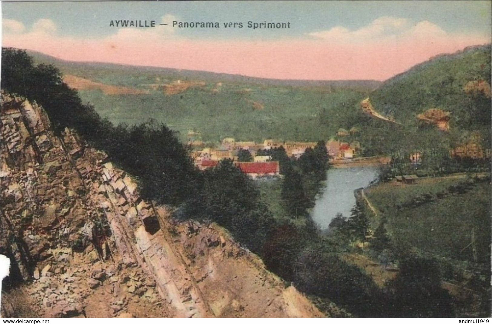 AYWAILLE - Panorama Vers Sprimont - N'a Pas Circulé - Manque En Bas, à Gauche - Aywaille