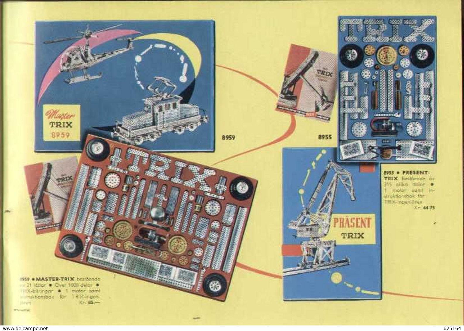 catalogue TRIX EXPRESS 1963 HO Rivarossi  MINITRIX N Schwedische Ausgabe - en suédois