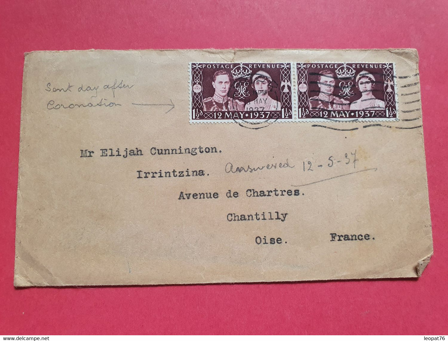 Grande Bretagne - Enveloppe De York Pour La France En 1937  - N 61 - Marcophilie