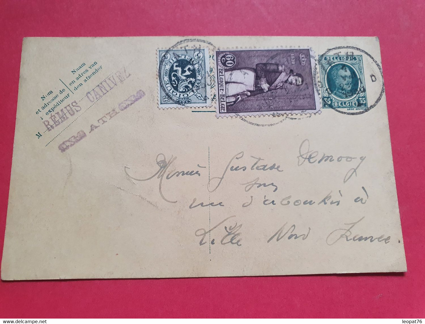 Belgique - Entier Postal + Compléments De Ath Pour Lille En 1930 - N 65 - Cartes Postales 1909-1934