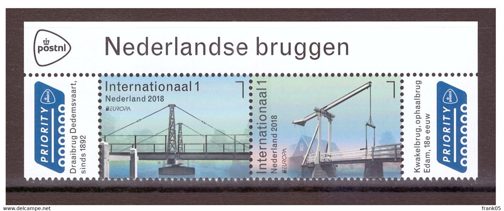 Niederlande / Netherlands / Pays-Bas 2018 Paar/pair EUROPA ** - 2018