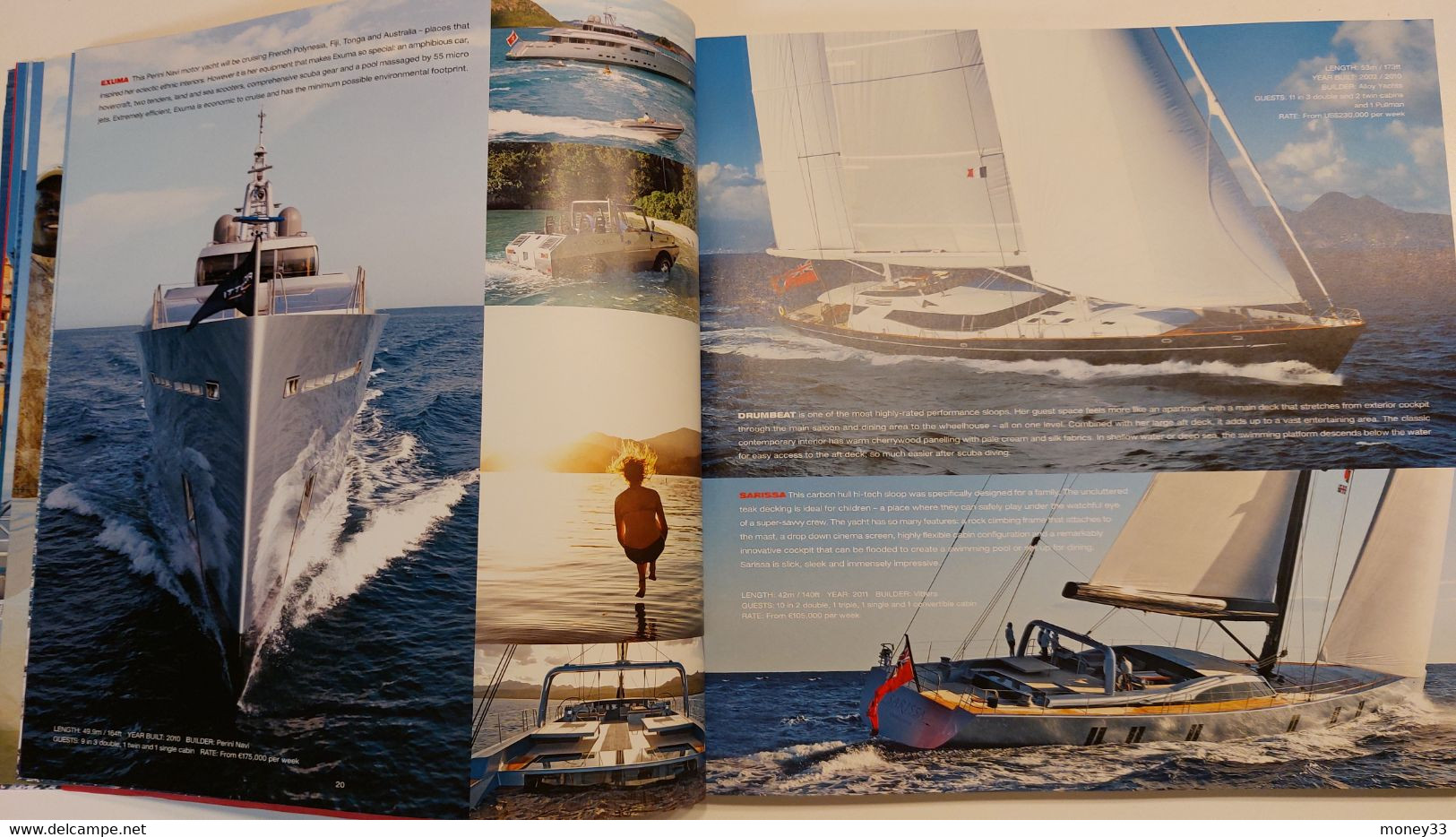 Catalogue de location de yachts par la société " Edminston "