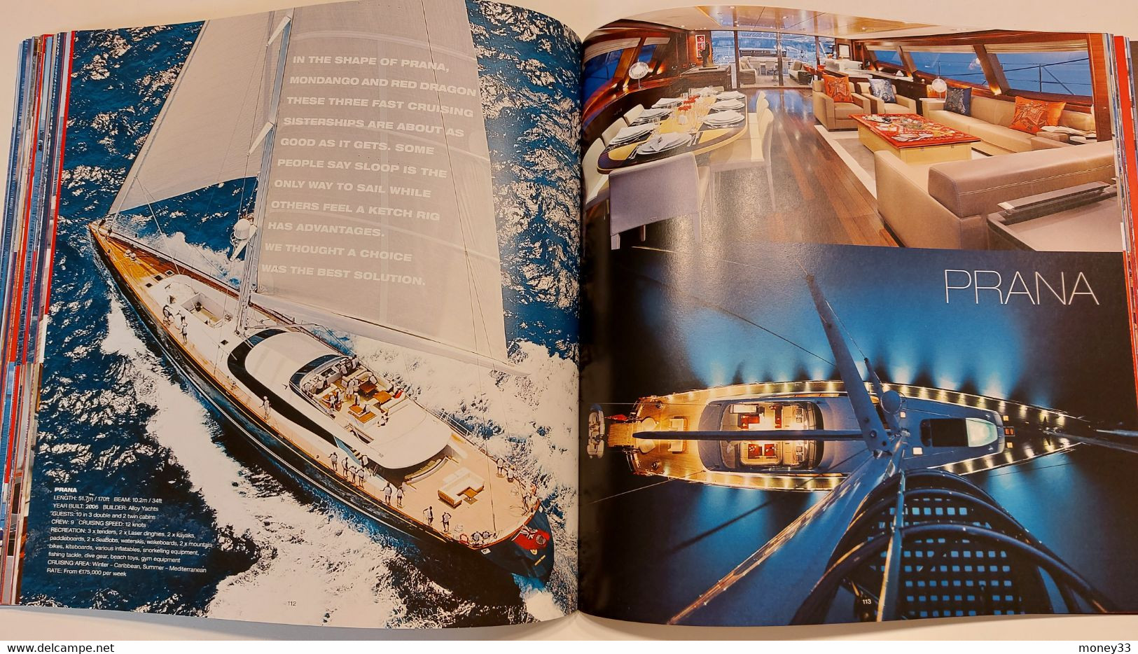 Catalogue de location de yachts par la société " Edminston "