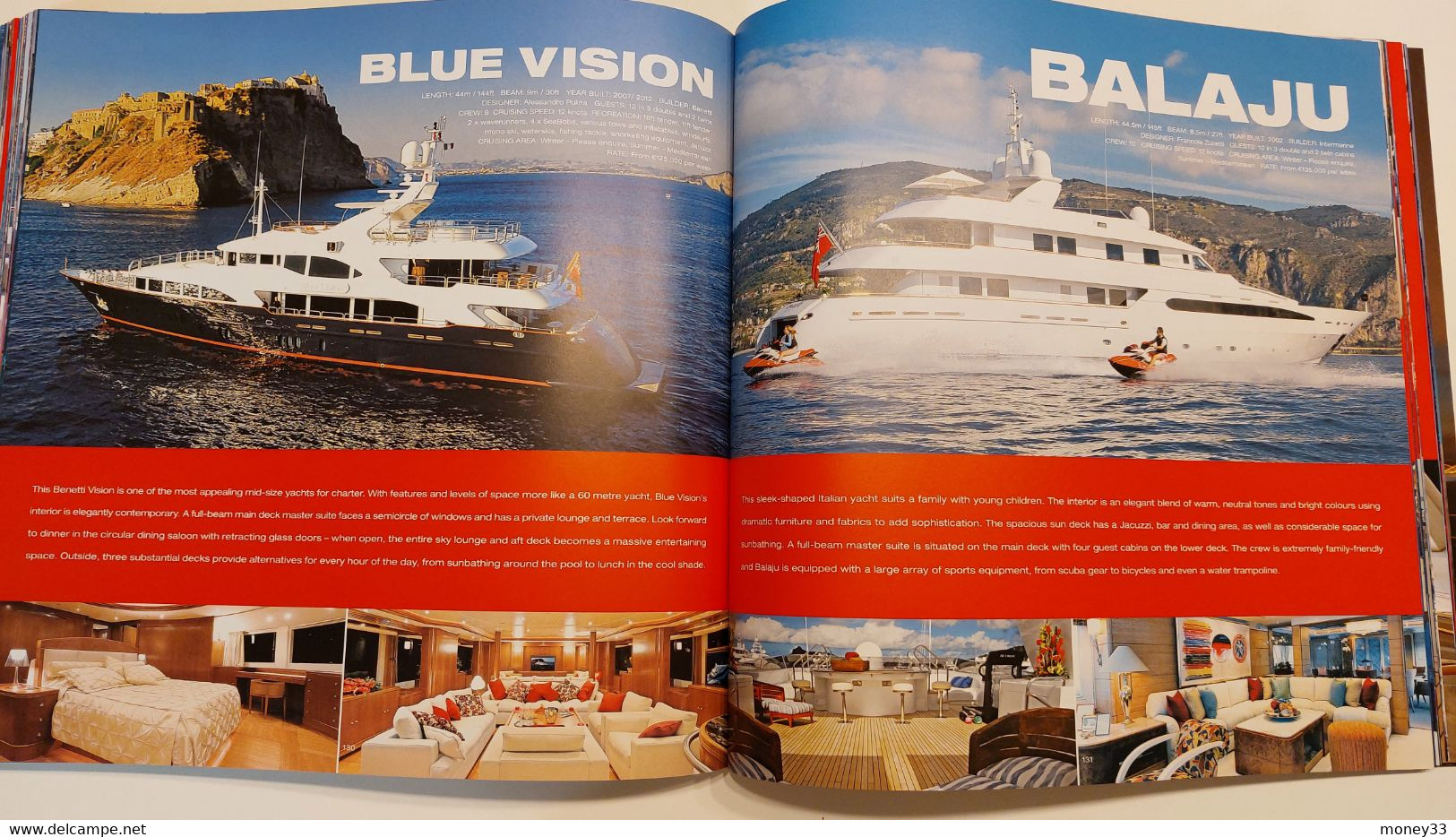 Catalogue de location de yachts par la société " Edminston "