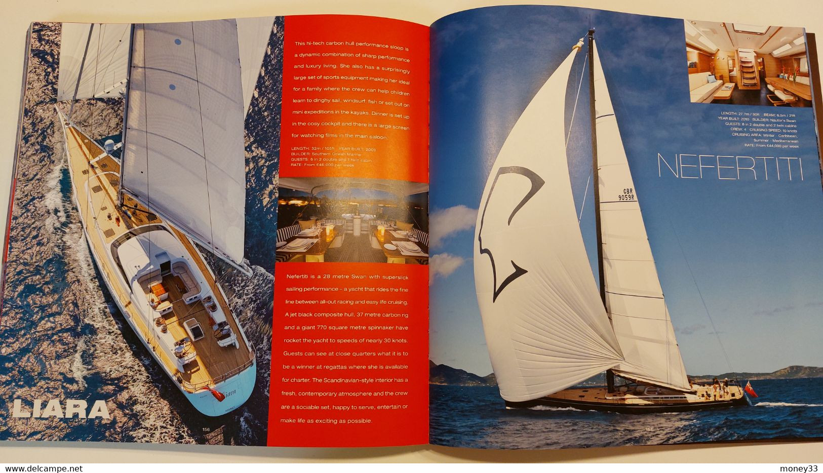 Catalogue de location de yachts par la société " Edminston "