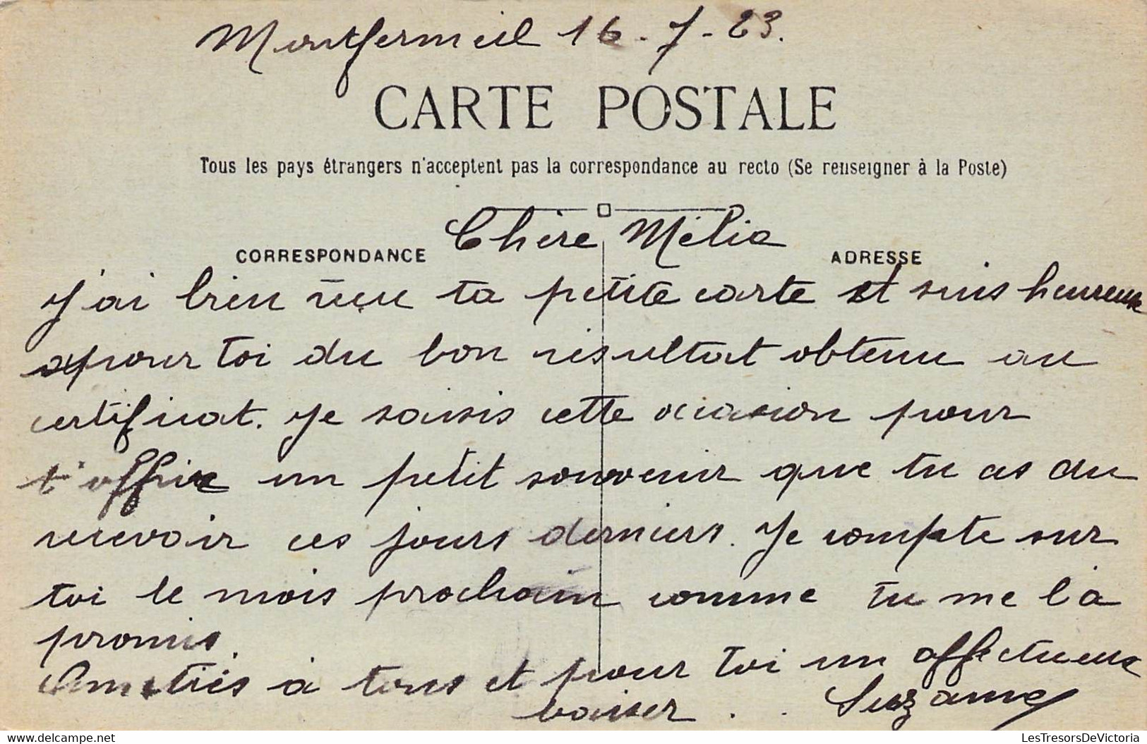 CPA - 93 - MONTFERMEIL - Avenue Victor Hugo - Le Rideau De Verdure - Coll Au Camélia LE RAINCY - Montfermeil