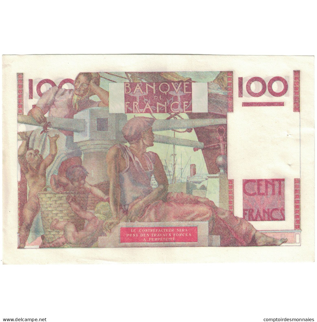 France, 100 Francs, Jeune Paysan, 1947, 81650 L.201, SPL, KM:128b - 100 F 1945-1954 ''Jeune Paysan''
