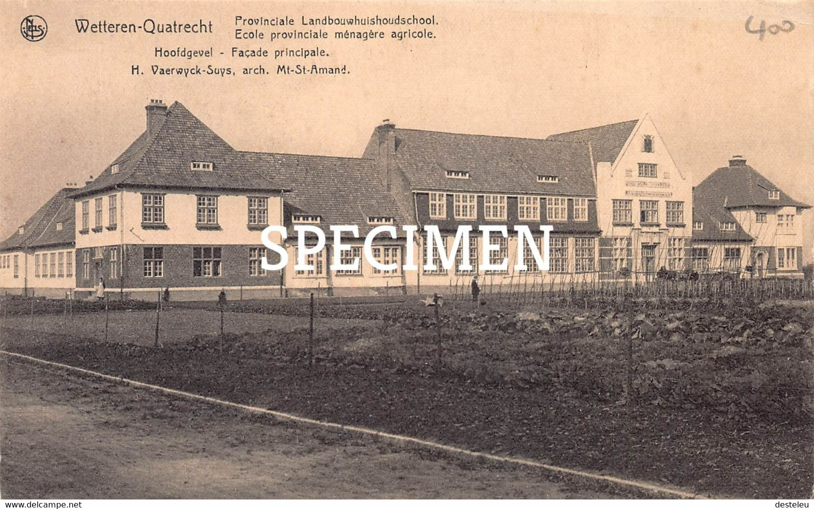 Provinciale Landbouwschool - Hoofdhevel - Wetteren Quatrecht - Wetteren