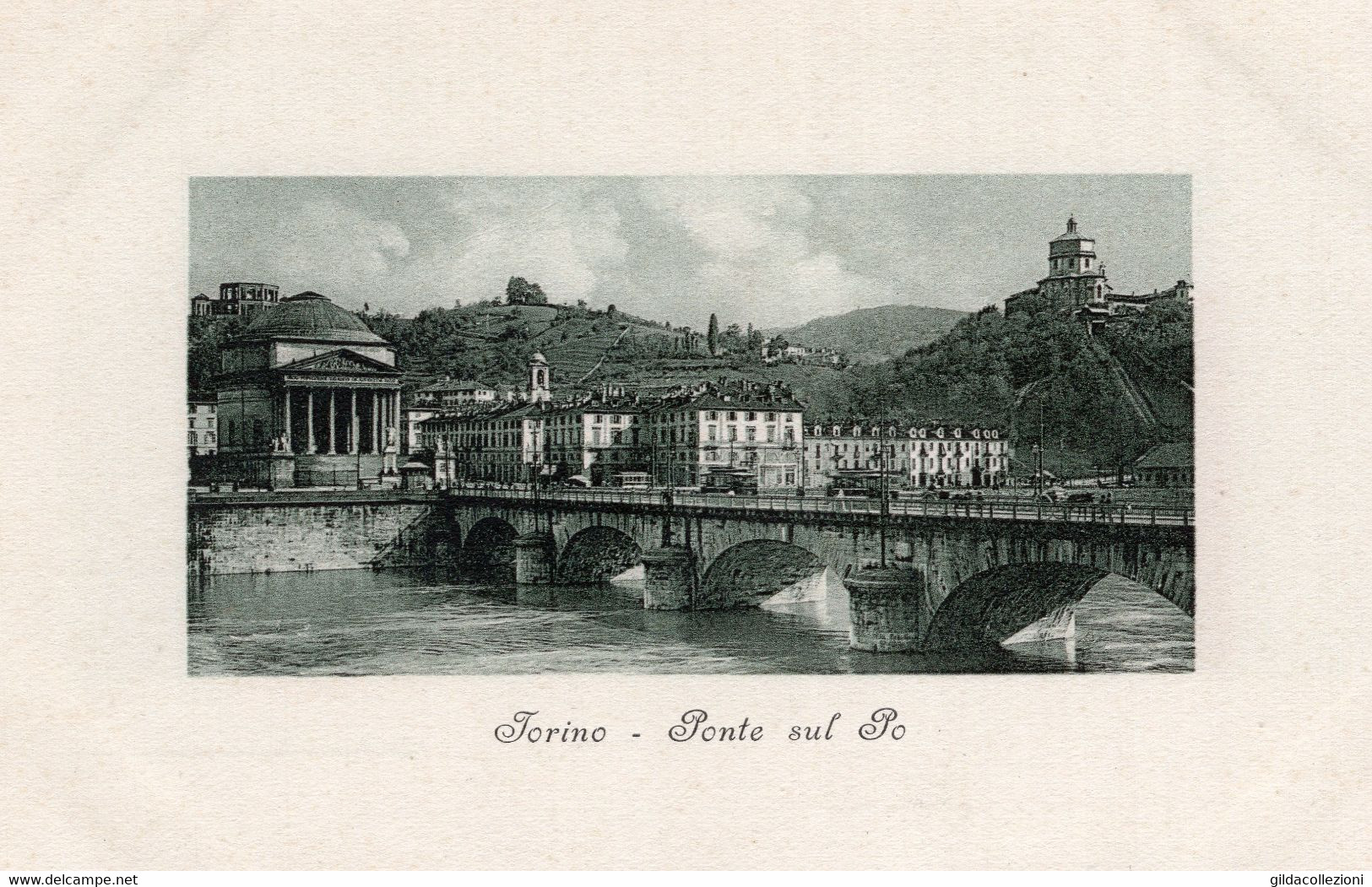 TORINO - CARTOLINA FP NUOVA DEGLI ANNI 10/20 - PONTE SUL PO - D00003 - Fiume Po