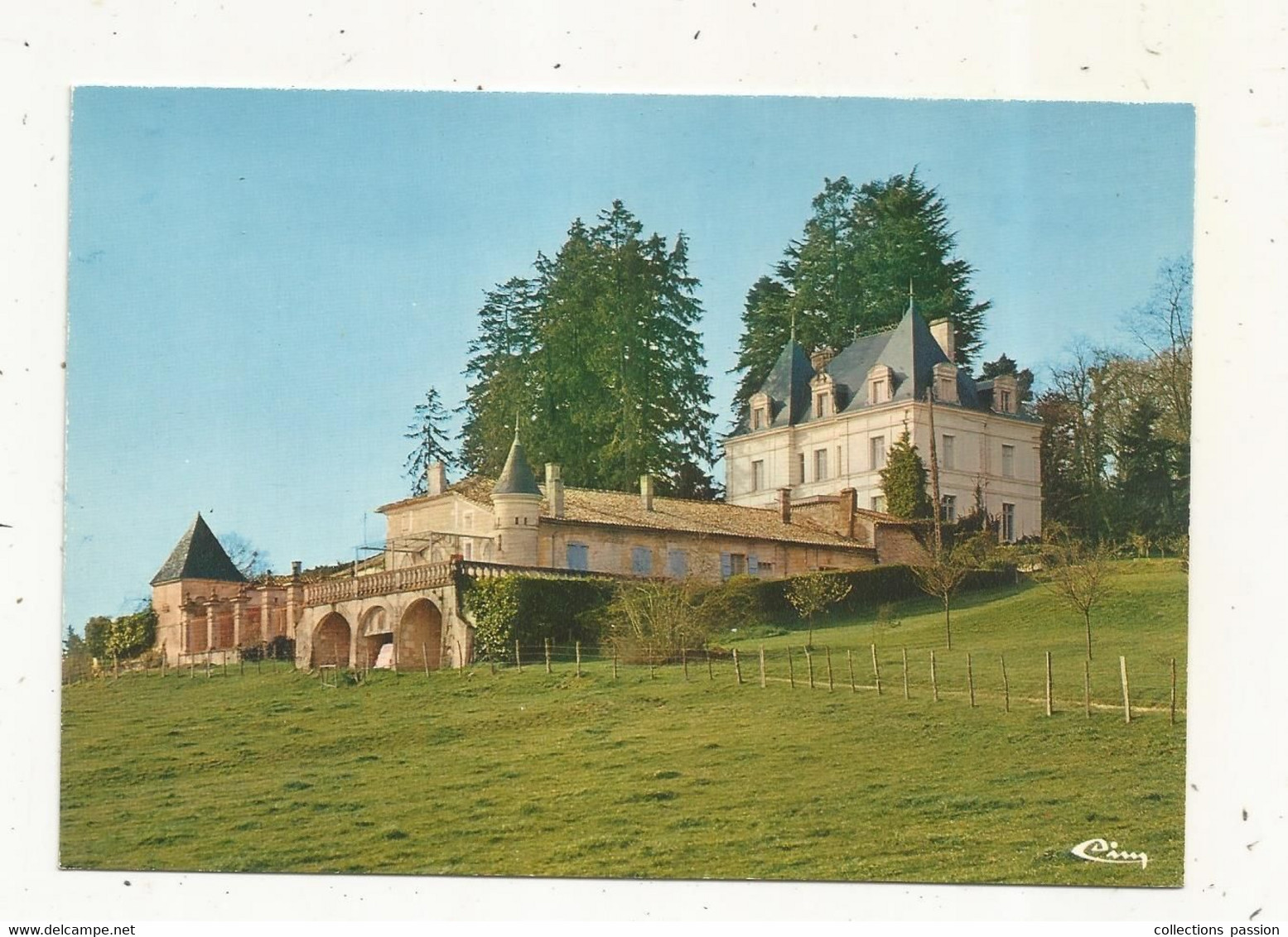 Cp, 16 , DIGNAC,  Le Château ,  Le Mas ,  écrite - Other & Unclassified