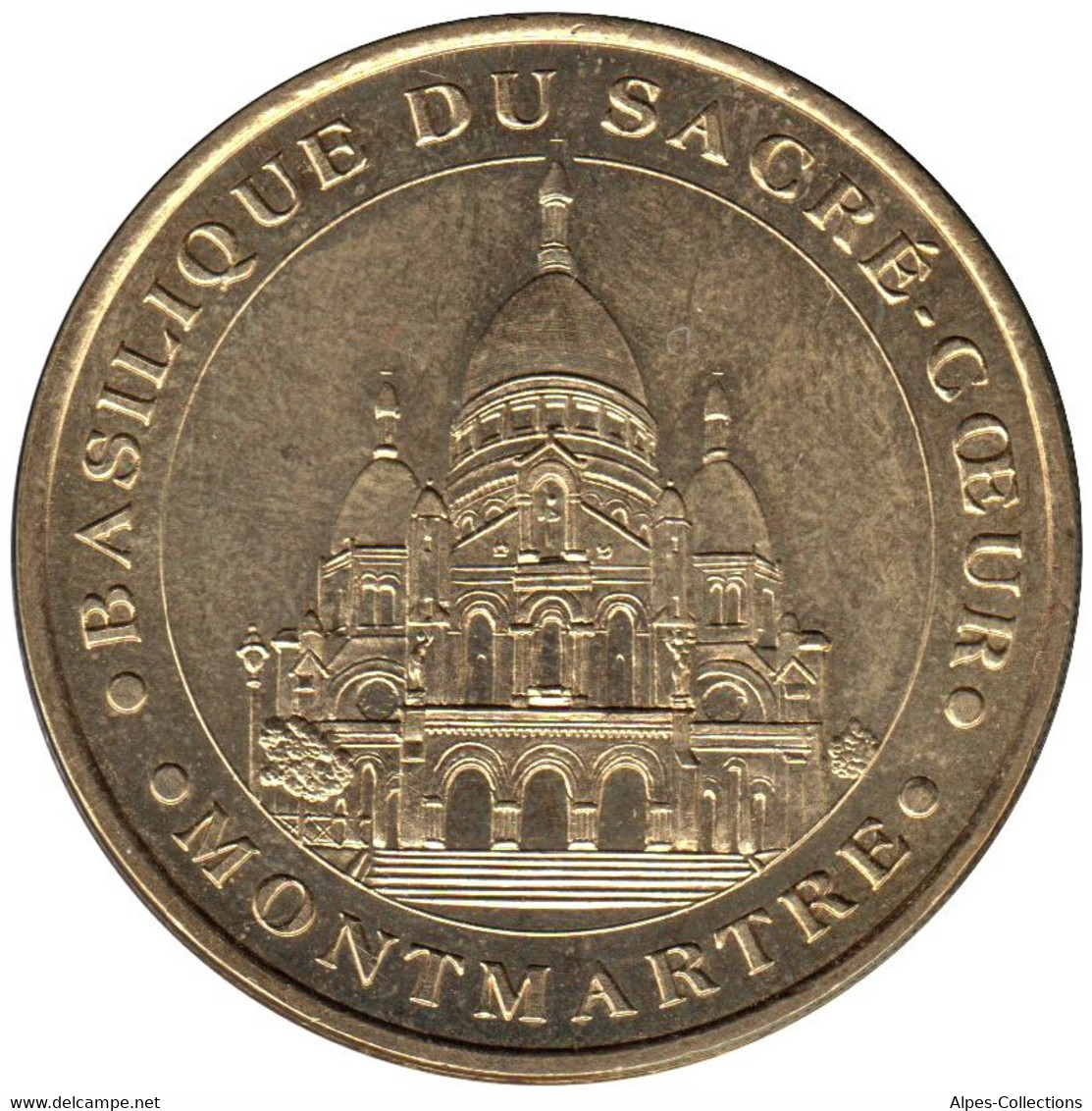 75-0282 - JETON TOURISTIQUE MDP - Basilique Du Sacré-Coeur - Dôme Lisse - 2000.2 - 2000