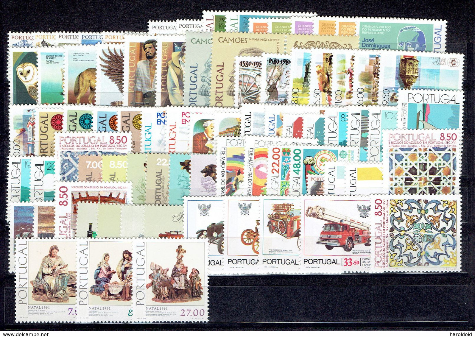 PORTUGAL - ANNEES 1980/1981 COMPLETES - N°1450/1529 - XX MNH - TTB - Annate Complete