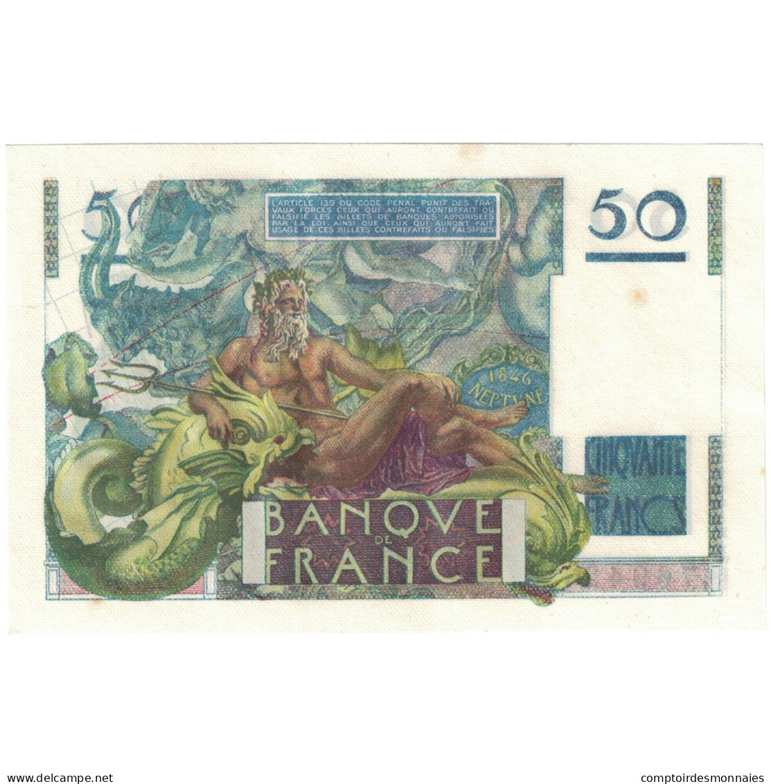 France, 50 Francs, Le Verrier, 1948, 76942 E.106, SUP, Fayette:20.10, KM:127b - 50 F 1946-1951 ''Le Verrier''