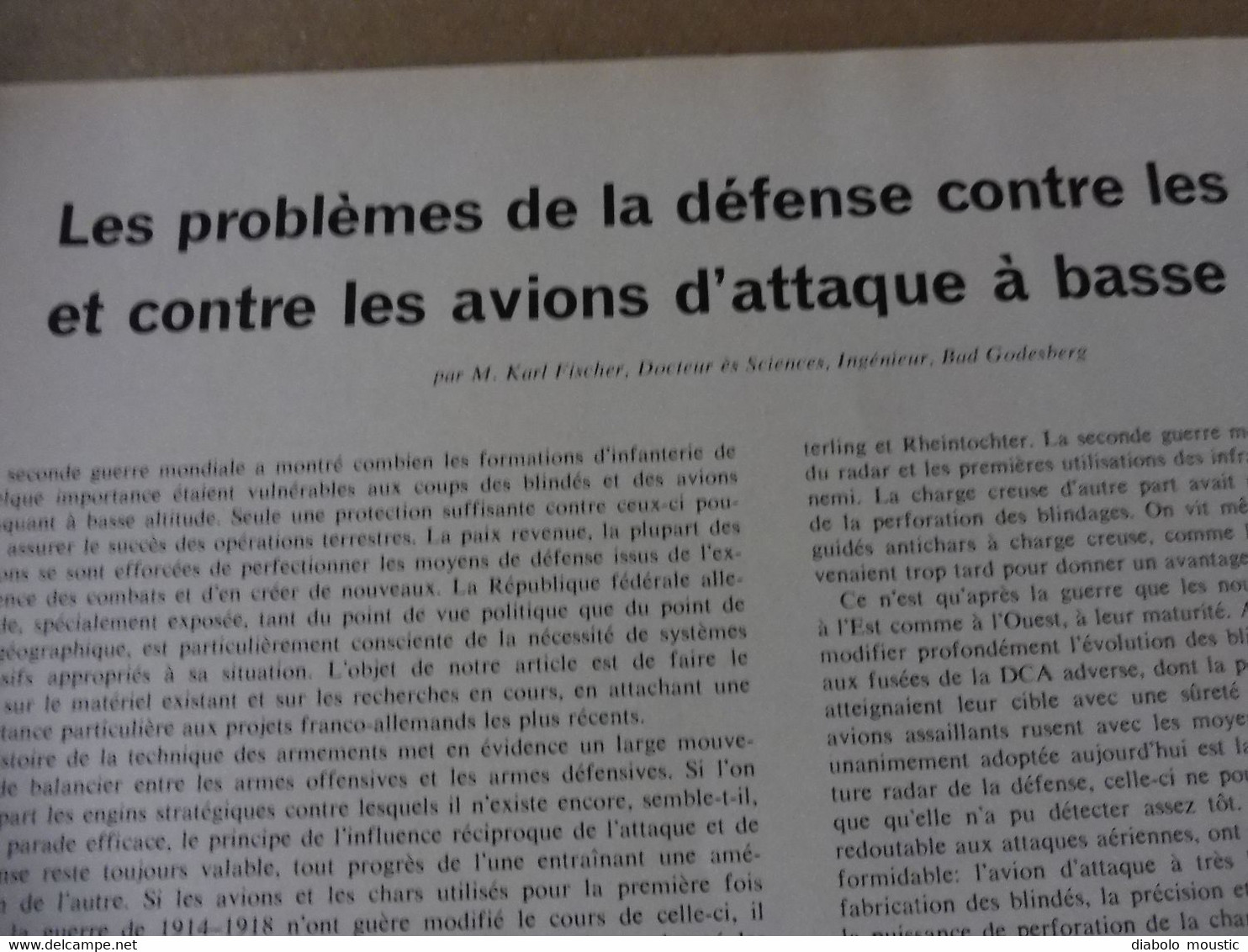 1965 INTERAVIA   - Navigation sur grande distance; Défense contre les blindés; Mirage IIIS des suisses; Etc