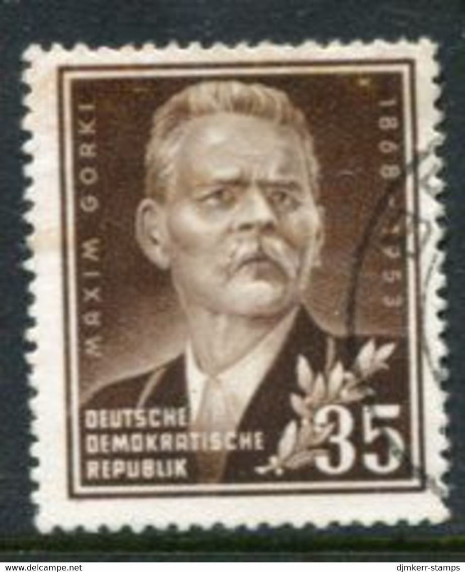 DDR / E. GERMANY 1953 Gorki Birth Anniversary Used..  Michel  354 - Used Stamps