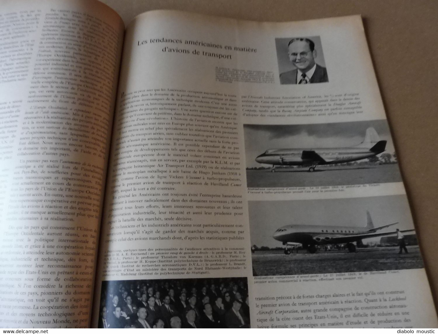 1954 INTERAVIA   - L'industrie aéronautique américaine vue par un Français ; Nombreuses publicités; Etc