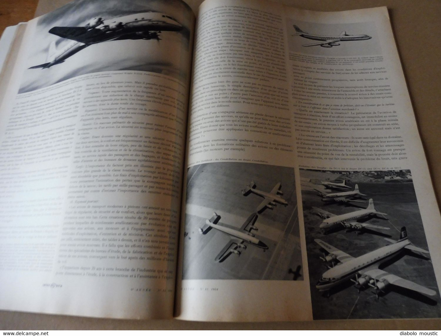 1954 INTERAVIA   - L'industrie aéronautique américaine vue par un Français ; Nombreuses publicités; Etc