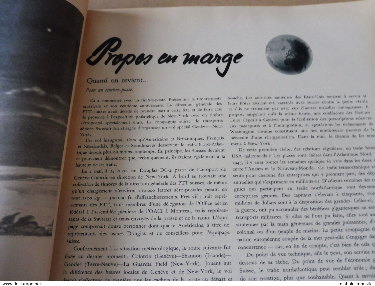 1947 INTER AVIA  ( Interavia )  - Revue de l'Aéronautique Mondiale : Développement de la V2, Ravitaillement en vol; etc