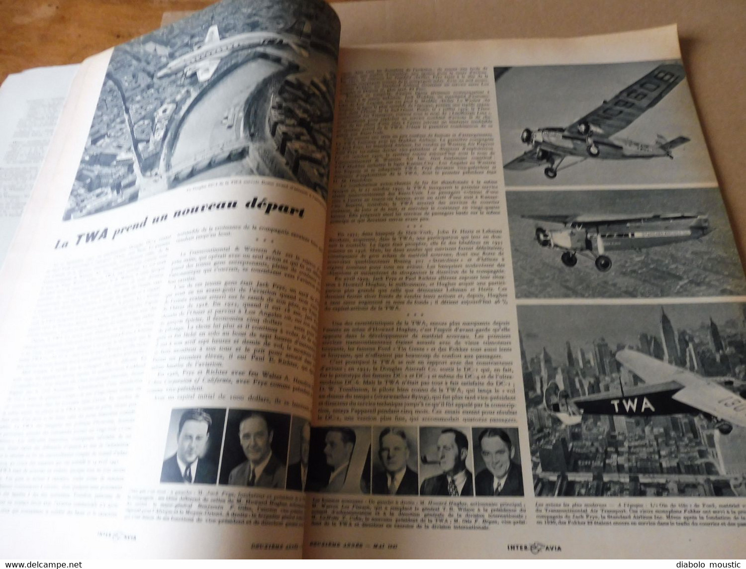 1947 INTER AVIA  ( Interavia )  - Revue de l'Aéronautique Mondiale : Développement de la V2, Ravitaillement en vol; etc