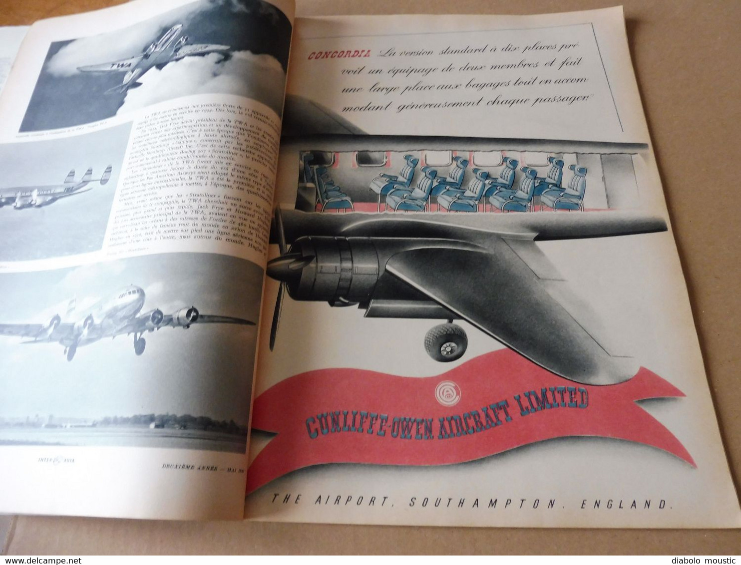 1947 INTER AVIA  ( Interavia )  - Revue de l'Aéronautique Mondiale : Développement de la V2, Ravitaillement en vol; etc