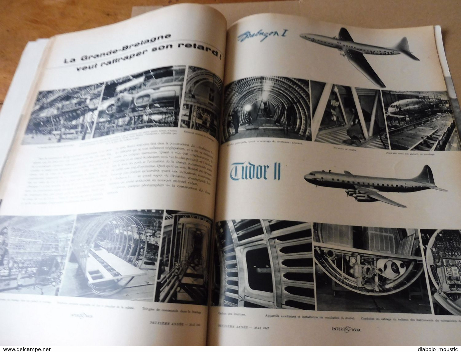 1947 INTER AVIA  ( Interavia )  - Revue de l'Aéronautique Mondiale : Développement de la V2, Ravitaillement en vol; etc