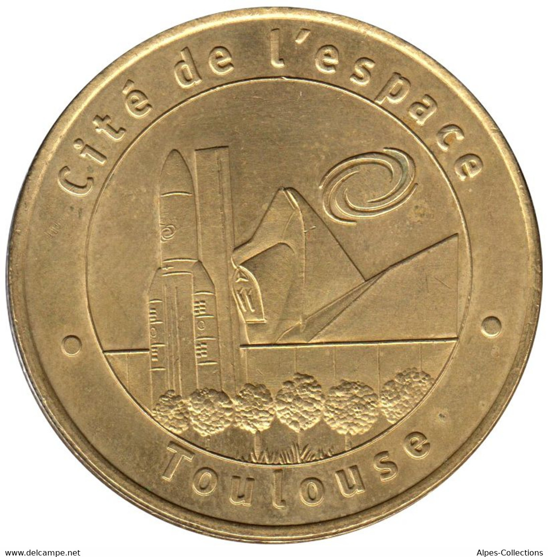 31-0100 - JETON TOURISTIQUE MDP - Cité Espace - Fusée Ariane - 2 Points - 2001.1 - 2001