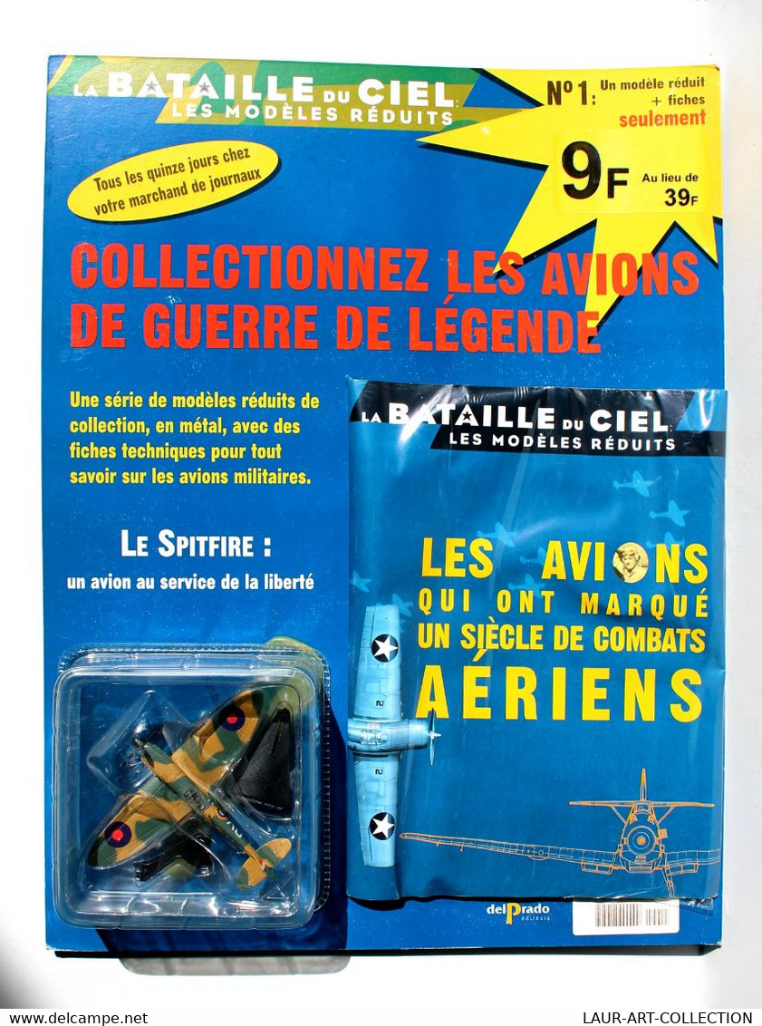 RARE! BATAILLE DU CIEL N°1 SPITFIRE MK II, AVION ONT MARQUE SIECLE COMBAT AERIEN - ANCIEN MODELE AERONEF (1610.145 - Luchtvaart