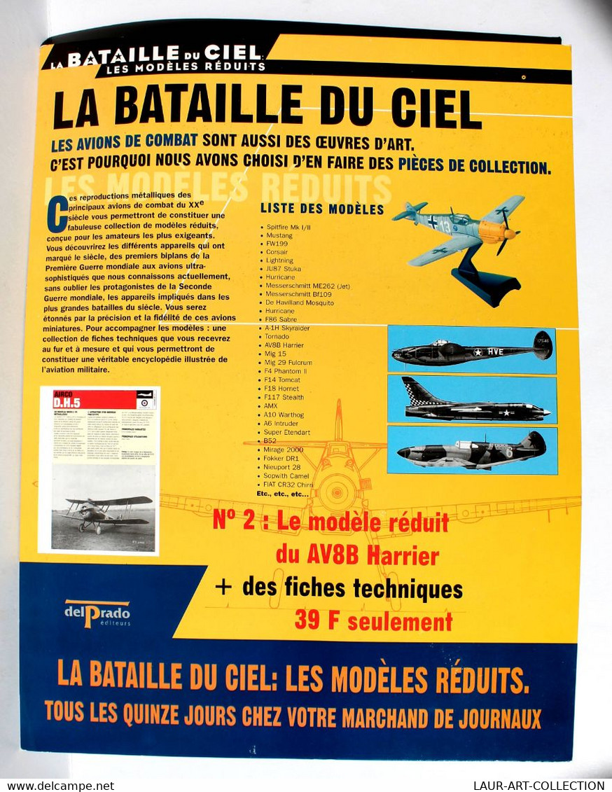 RARE! BATAILLE DU CIEL N°1 SPITFIRE MK II, AVION ONT MARQUE SIECLE COMBAT AERIEN - ANCIEN MODELE AERONEF (1610.145 - Airplanes & Helicopters