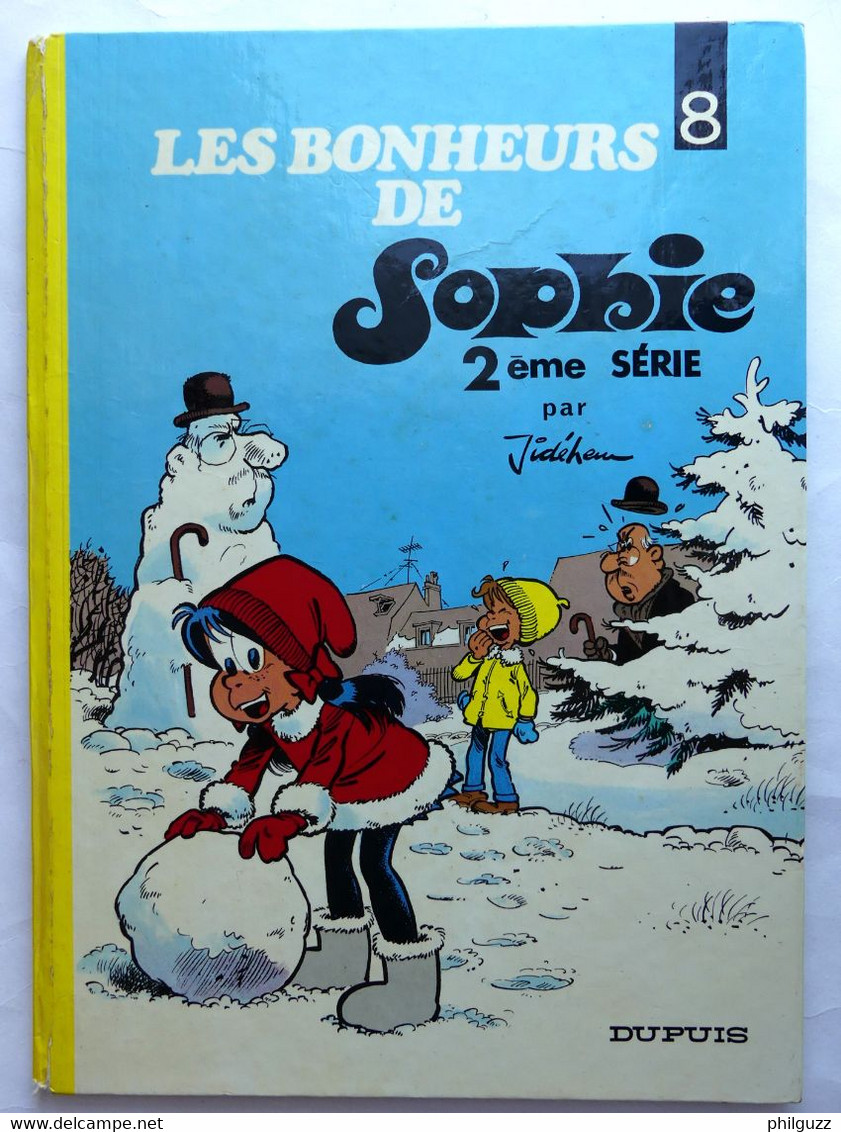 BD Dupuis SOPHIE T8 LES BONHEURS DE SOPHIE 2ème Série JIDEHEM EO 1973 - Schtroumpfs, Les - Los Pitufos