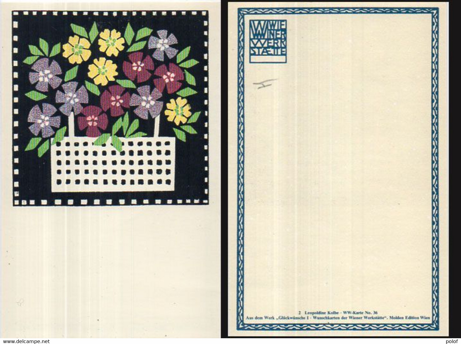 WIENER WERKSTAETTE - Lot De 7 CP - Retirage N° 2 (36), 3 (40), 4 (65), 6 (131), 8 (568), 9 (577), 10 741 (124262) - Wiener Werkstätten