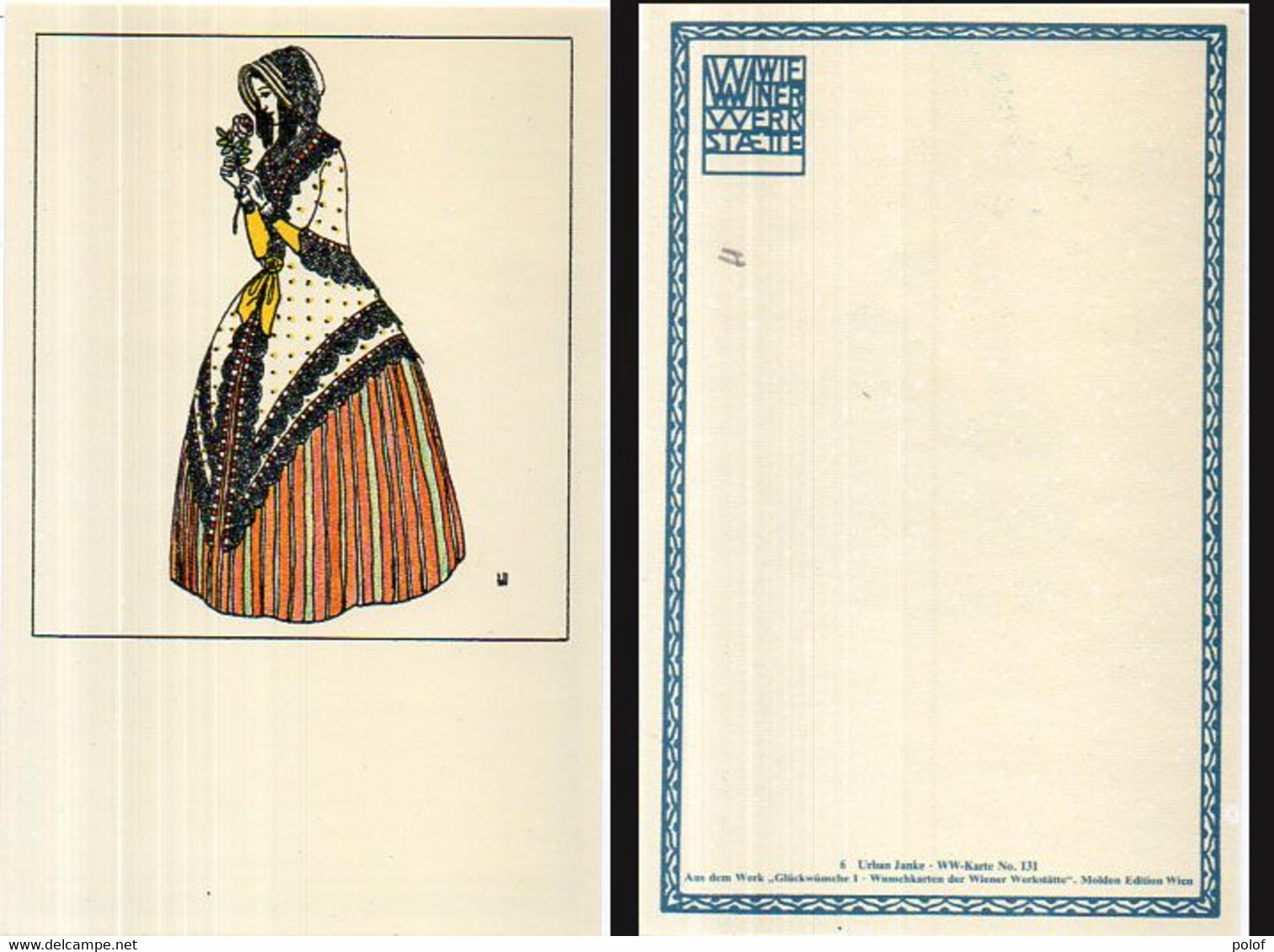 WIENER WERKSTAETTE - Lot De 7 CP - Retirage N° 2 (36), 3 (40), 4 (65), 6 (131), 8 (568), 9 (577), 10 741 (124262) - Wiener Werkstätten