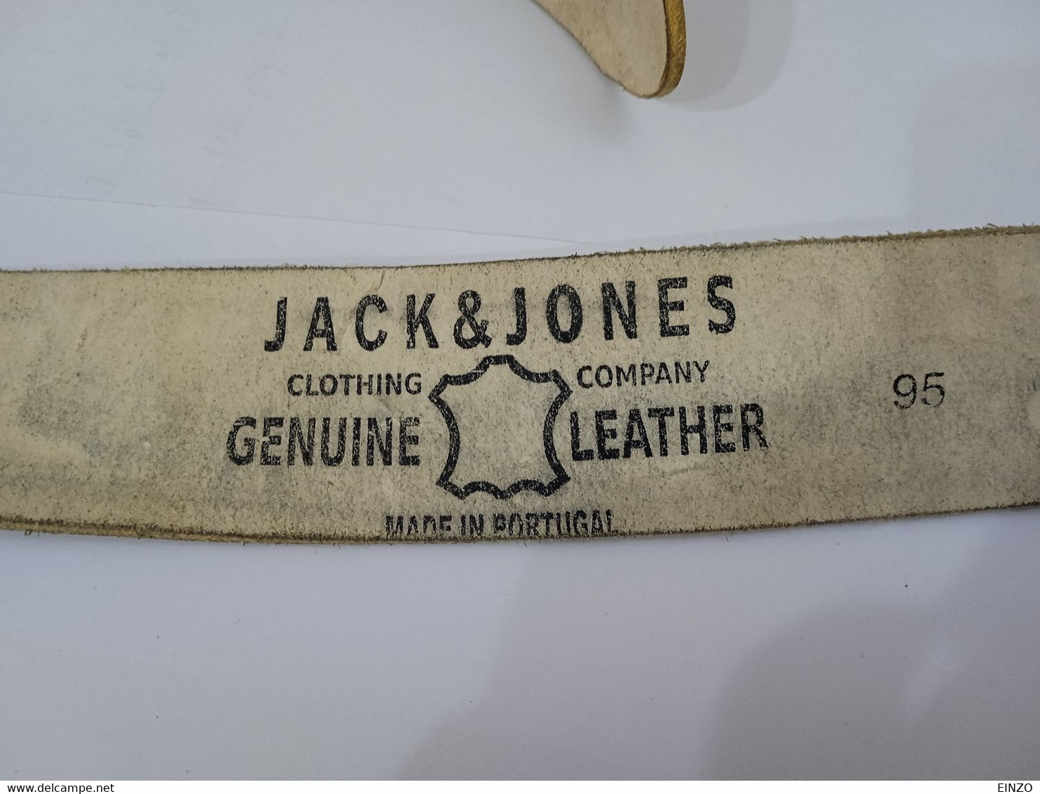 CEINTURE EN VERITABLE CUIR - JACK AND JONES - BEIJE OCCASION ETAT 9.5/10 - Ceintures & Boucles