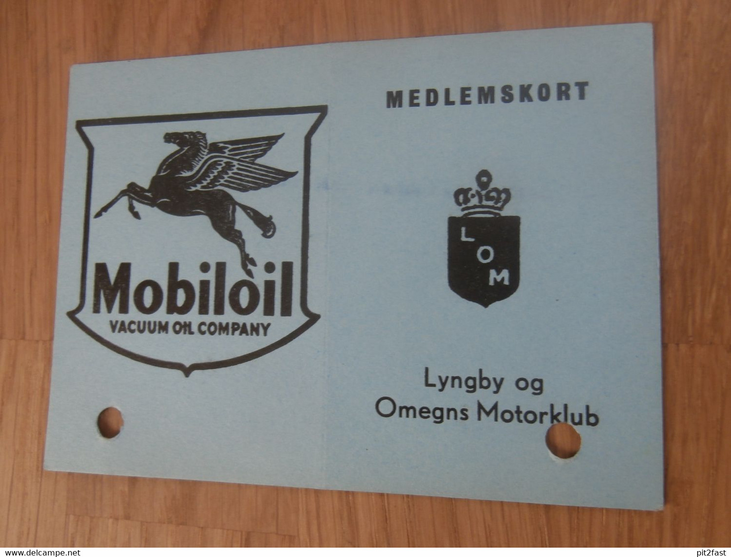 Alter Speedway Ausweis , 1957 , Willy Mathiesen , Lyngby Og Omegns Motorklub , Dänemark , Mitgliedskarte !! - Motos